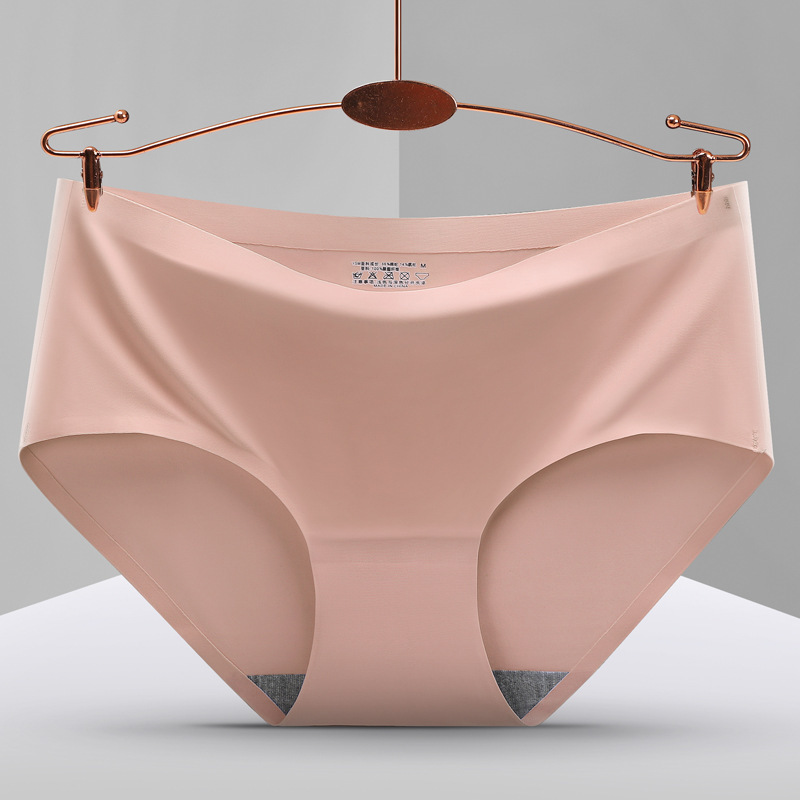 Đồ Lót Một Mảnh Bằng Lụa Lạnh Liền Mạch Đặt Đặt Hàng Và Cho Nữ Quần Lót Tam Giác Màu Sắc Trơn Thoáng Khí Gợi Cảm Cho Nữ
