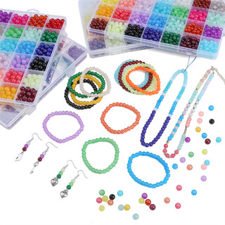 Hộp 28 hạt xỏ lỗ làm đồ thủ công