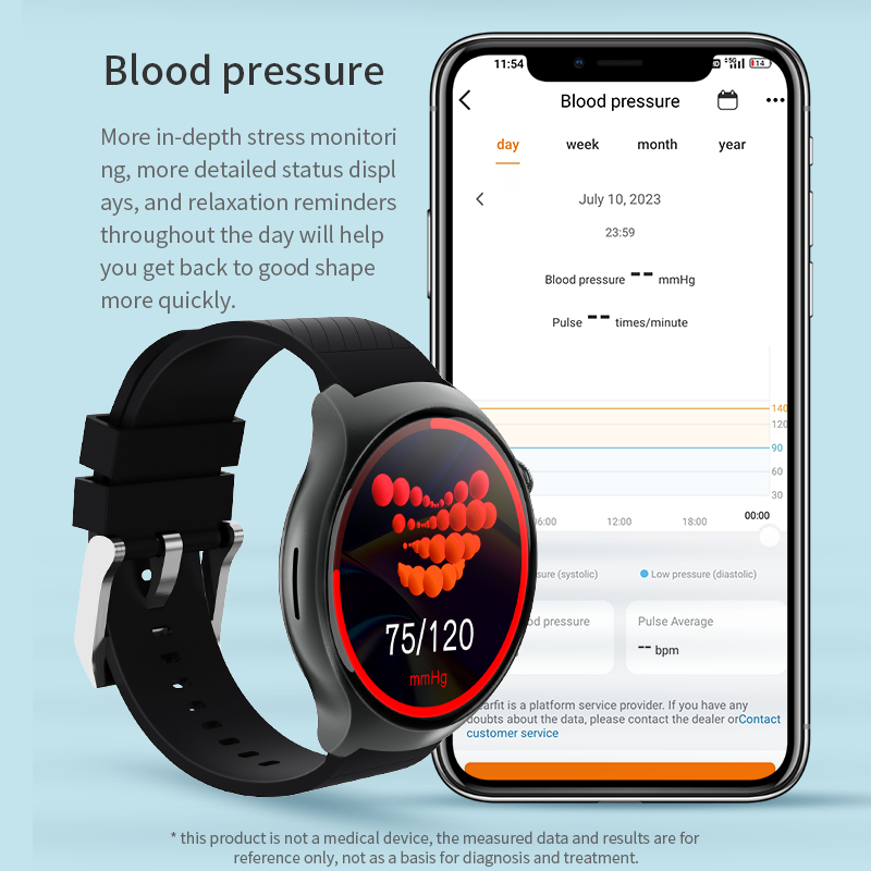 Đồng hồ thông minh XIAOMI YOUPIN JW4 Pro 1.52 inch kết nối Bluetooth theo dõi nhịp tim/ huyết áp đa năng