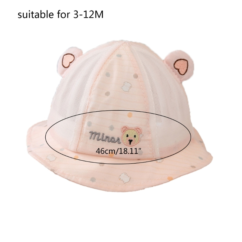 Nón Tai Bèo Chất Liệu Cotton Chống Nắng Thời Trang Mùa Hè Cho Bé Trai Và Gái 3-12 Tháng Tuổi