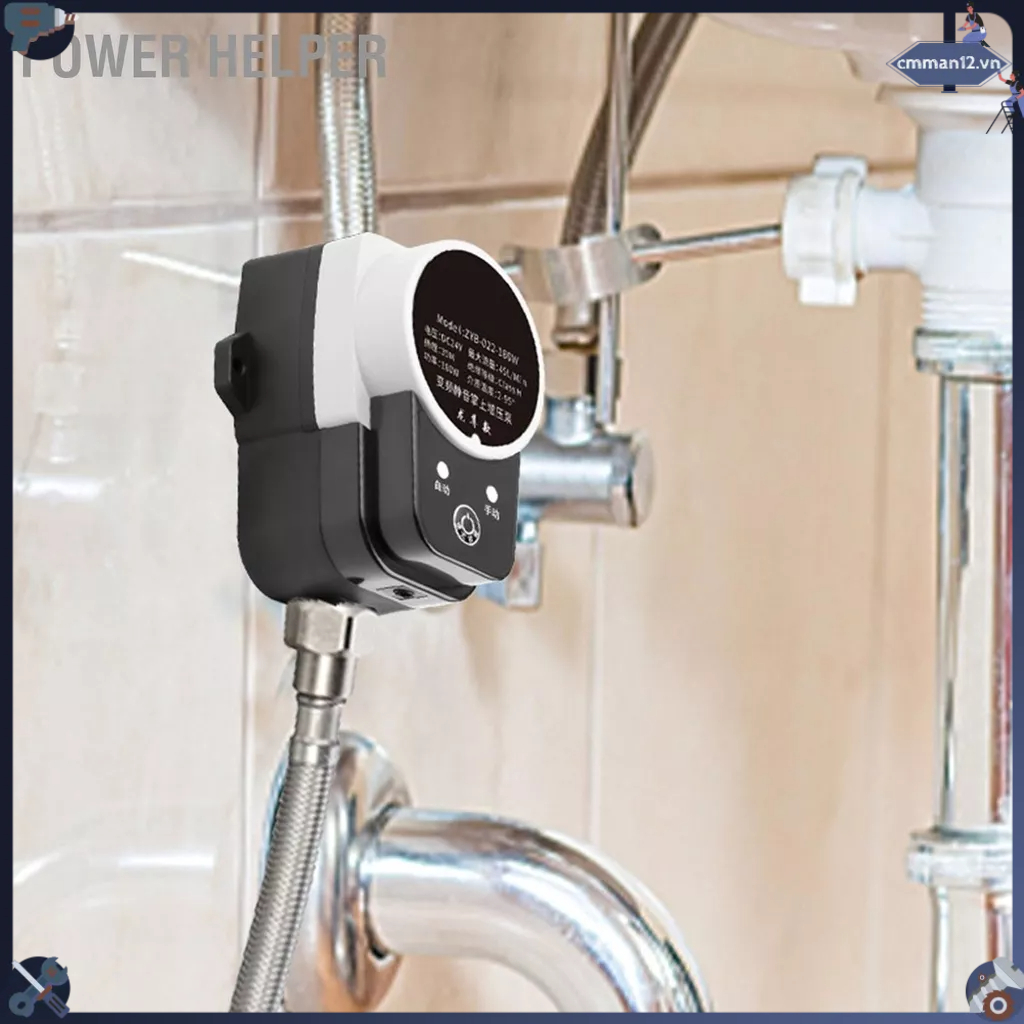 Power Helper Máy Bơm Tăng Áp Nước Nhỏ 1Mpa Tự Động Chống Tiếng Ồn Thấp DC 24V Cho Gia Đình Năng Lượng Mặt Trời Phích Cắm US cmman12.vn