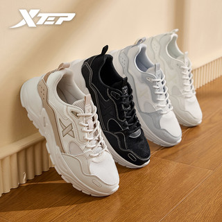 Xtep giày thể thao đế bằng thoáng khí thời trang cho nam