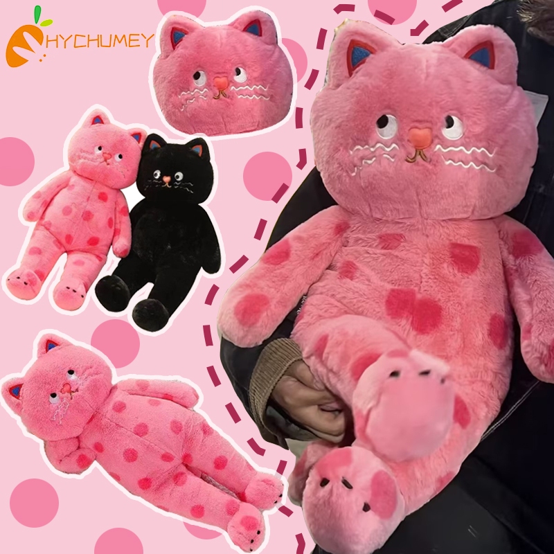 Dễ Thương Gối Ôm Nhồi Bông Mềm Mại Hình Chú Mèo Chấm Bi Đáng Yêu 60cm