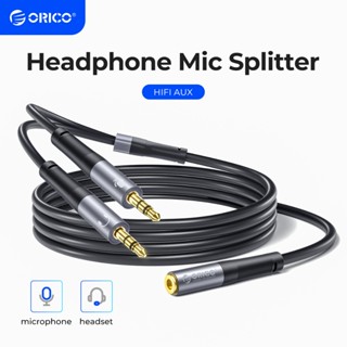 Cáp Âm Thanh ORICO 3.5 Mm 2 TRONG 1 Nam Đến 2 Cổng Nữ Aux Adapter Cáp Mic Âm Thanh Y Bộ Chia(AX1)