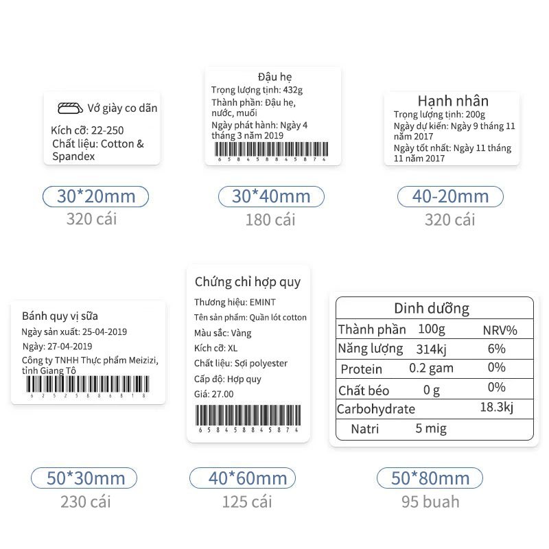 NIIMBOT B21/B1/B3S/B203Giấy nhãn in màu cho ngày lễ Giáng Sinh, nhãn dán tên cho học sinh mẫu giáo, nhãn dán dễ thương cho ghi chú gia đình chống nước.