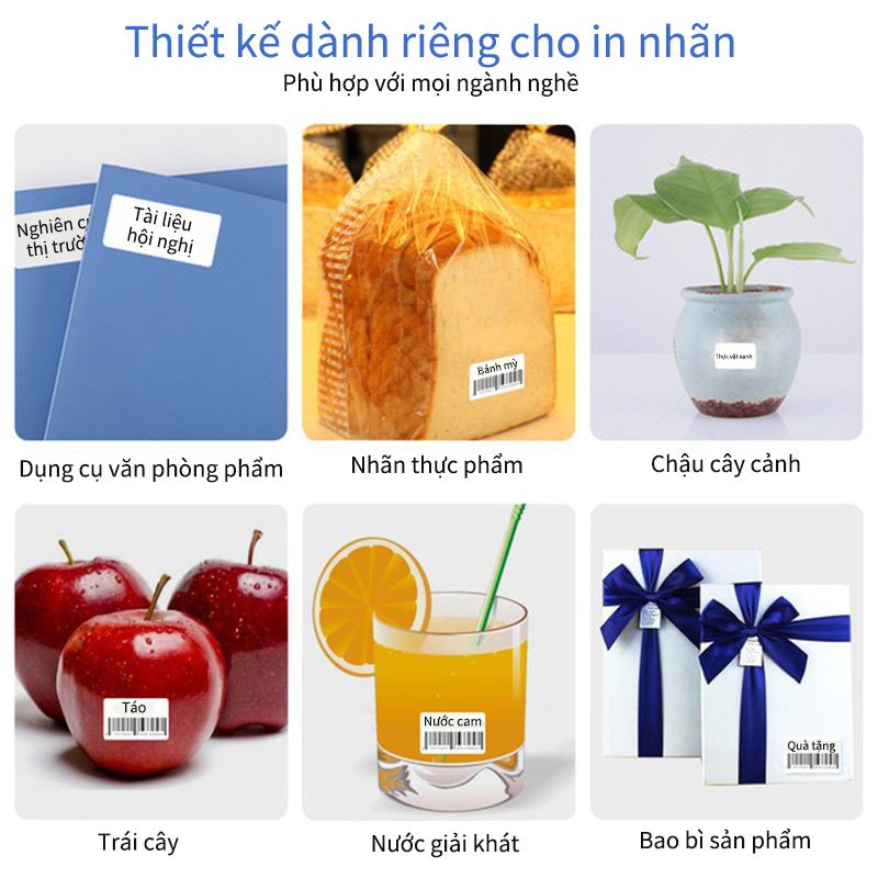 NIIMBOT B21/B1/B3S/B203Giấy nhãn in màu cho ngày lễ Giáng Sinh, nhãn dán tên cho học sinh mẫu giáo, nhãn dán dễ thương cho ghi chú gia đình chống nước.