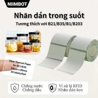 NIIMBOT B21/B203/B1/B3S Nhãn tên không thấm nước tròn dán tự dính nhãn dán nhãn nhỏ nhãn dán nhãn thực phẩm nhãn giá nhãn giấy nhãn.