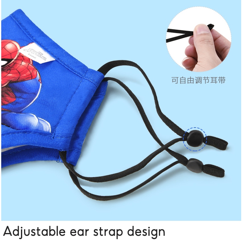 Khẩu trang hình Dokma - Công Chúa Elsa + Siêu Nhân Nhện cho bé trai bé gái