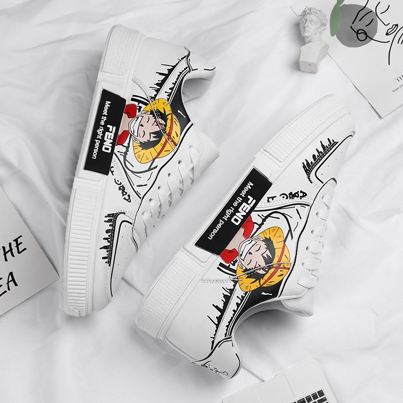 Hàng Có Sẵn Giày sneaker In Hình anime demon slayer Thiết Kế Thoải Mái Bền Bỉ Thời Trang Thường Ngày Cho Nam Và Nữ