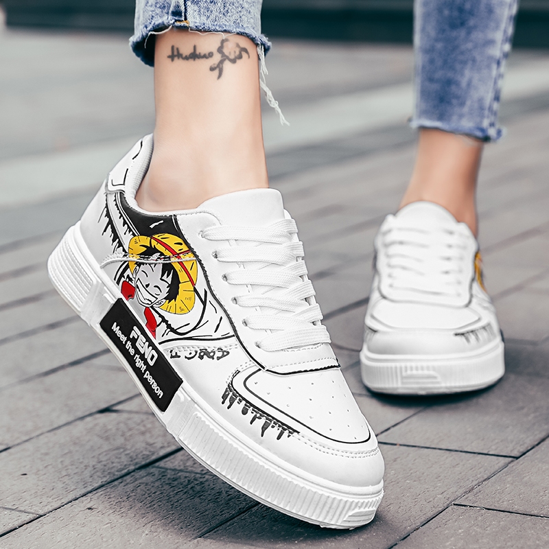 Hàng Có Sẵn Giày sneaker In Hình anime demon slayer Thiết Kế Thoải Mái Bền Bỉ Thời Trang Thường Ngày Cho Nam Và Nữ