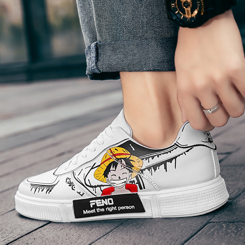 Hàng Có Sẵn Giày sneaker In Hình anime demon slayer Thiết Kế Thoải Mái Bền Bỉ Thời Trang Thường Ngày Cho Nam Và Nữ