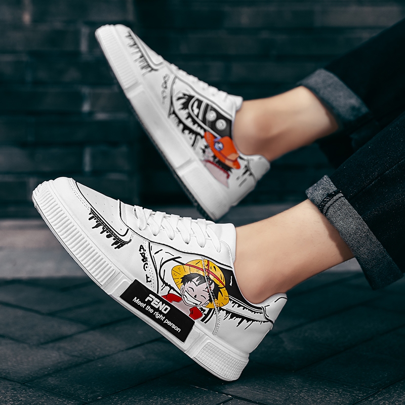 Hàng Có Sẵn Giày sneaker In Hình anime demon slayer Thiết Kế Thoải Mái Bền Bỉ Thời Trang Thường Ngày Cho Nam Và Nữ