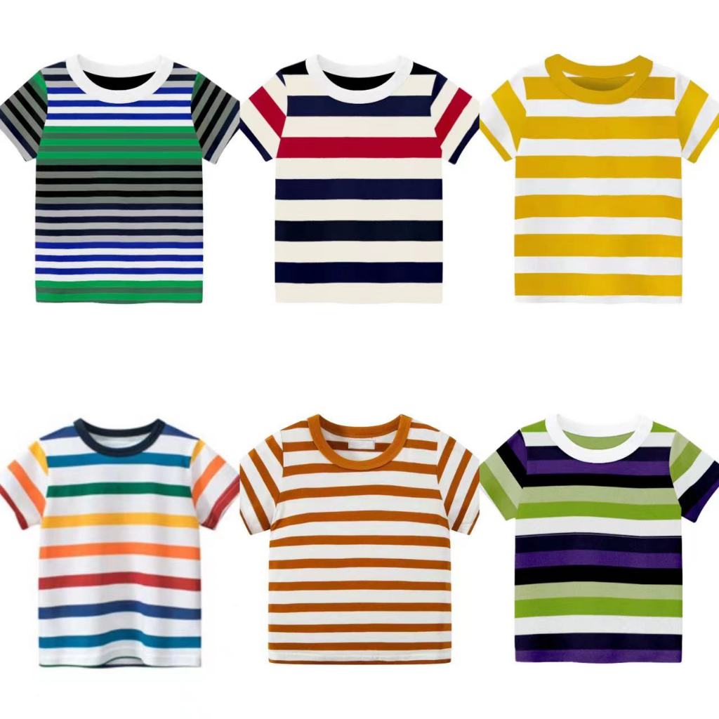 Áo thun cotton SOFFNY tay ngắn hoạ tiết xinh xắn thời trang mùa hè cho bé trai và bé gái