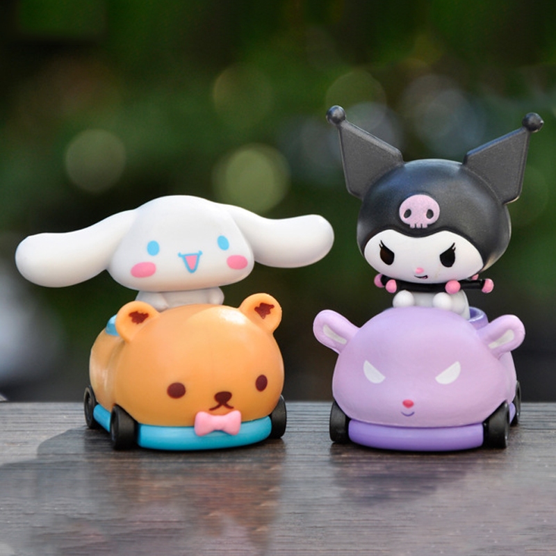 SANRIO Set 4 Mô Hình Nhân Vật Phim Hoạt Hình kuromi cinnamoroll hello kitty 5-7cm