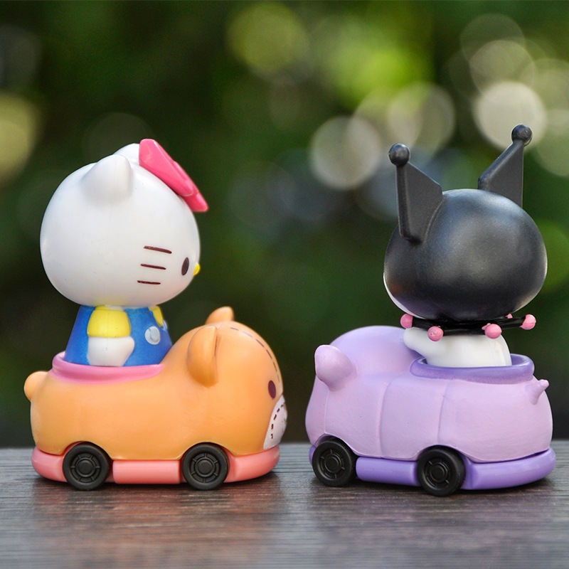 SANRIO Set 4 Mô Hình Nhân Vật Phim Hoạt Hình kuromi cinnamoroll hello kitty 5-7cm