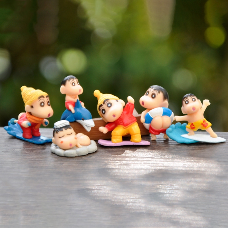 Bộ 8 Mô Hình Nhân Vật shin-chan nohara shinnosuke mini Dễ Thương
