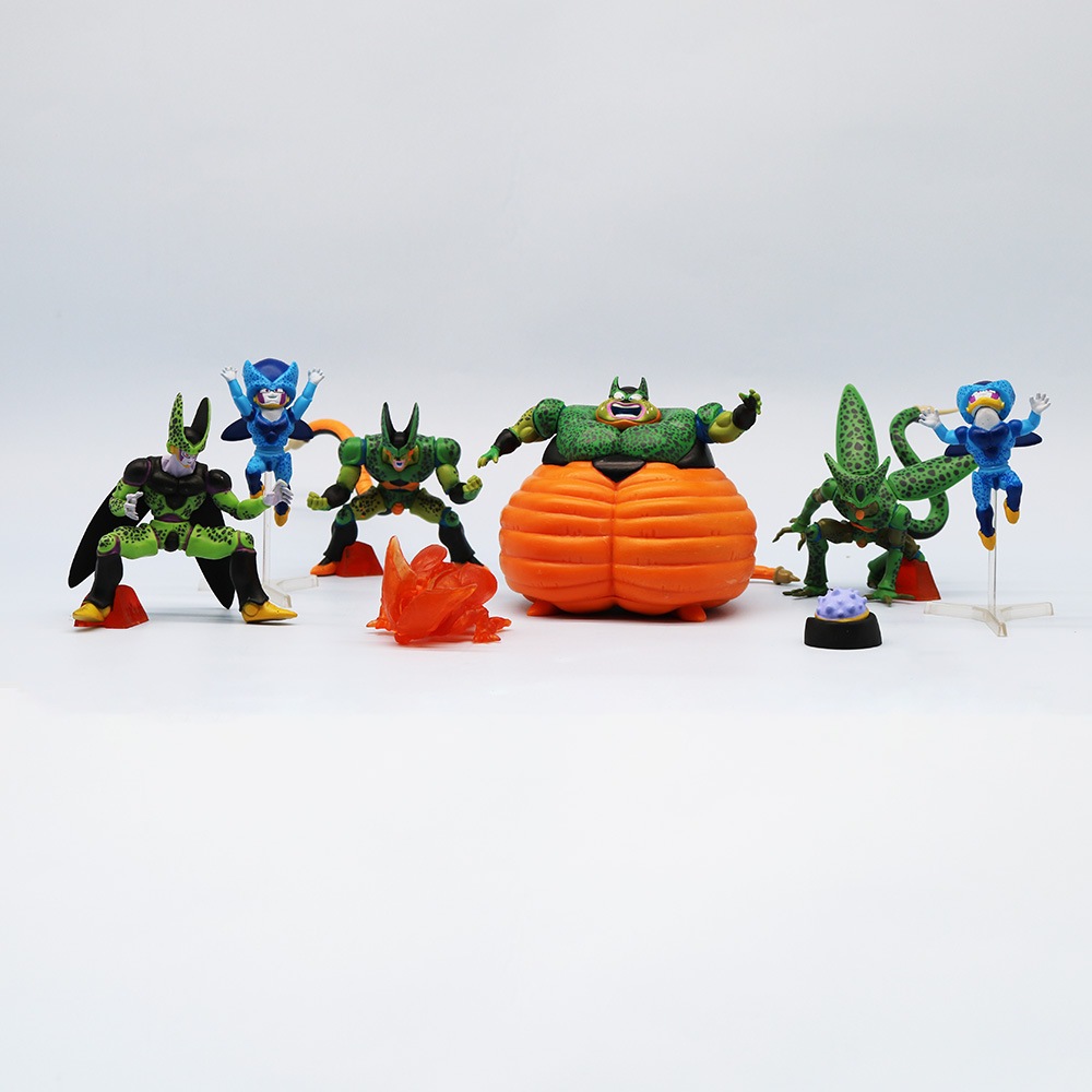 Set 8 Mô Hình Nhân Vật Phim Hoạt Hình dragon ball z 10cm Trang Trí Bàn Làm Việc