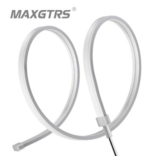 Maxgtrs Set 2 Dải Đèn led drl 30 45 60cm Ánh Sáng Trắng / Xanh Dương / Đỏ Linh Hoạt Tiện Dụng Cho Xe Hơi
