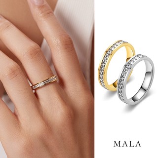 Nhẫn Thép Titan Mạ Vàng 18k Đơn Giản Không Phai Màu Phong Cách Hàn Quốc