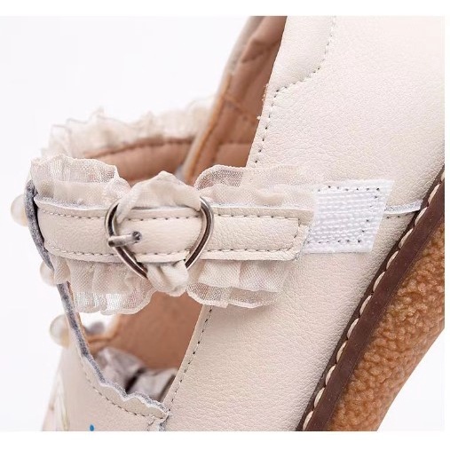 Giày elsa cho bé gái Xăng đan Công Chúa Đế Mềm Chống Trượt Phong Cách Lolita Cho Bé Gái