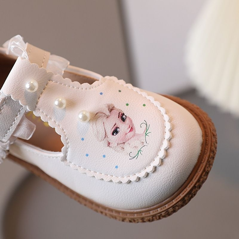 Giày elsa cho bé gái Xăng đan Công Chúa Đế Mềm Chống Trượt Phong Cách Lolita Cho Bé Gái