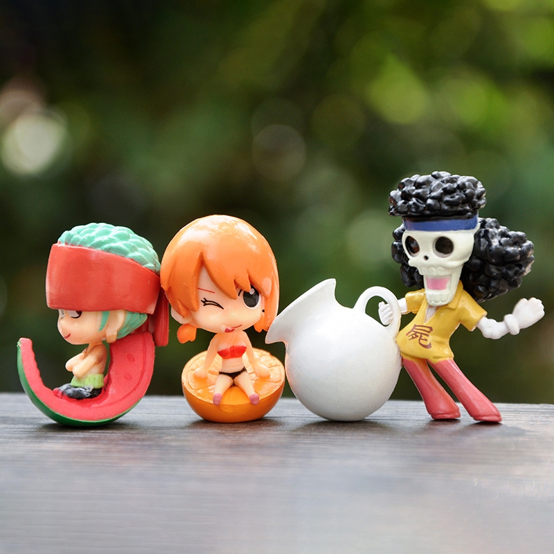 Set 9 Mô Hình Nhân Vật Phim Hoạt Hình one piece 5-7cm