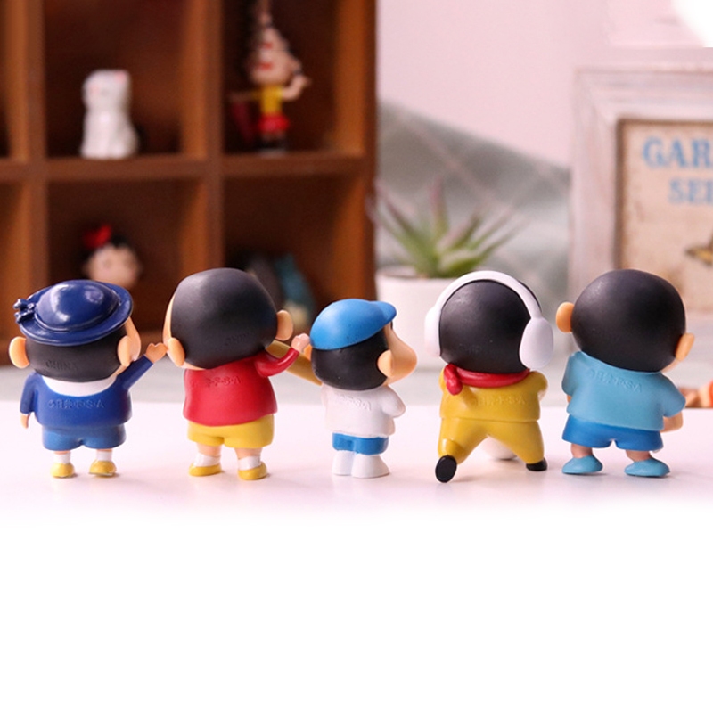 Set 10 Mô Hình Nhân Vật Phim Hoạt Hình shin-chan Bằng Pvc