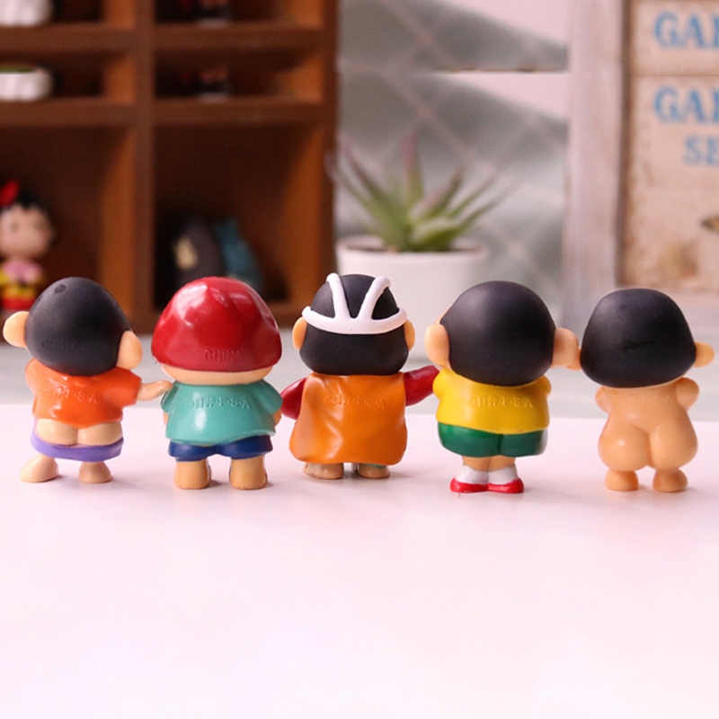 Set 10 Mô Hình Nhân Vật Phim Hoạt Hình shin-chan Bằng Pvc