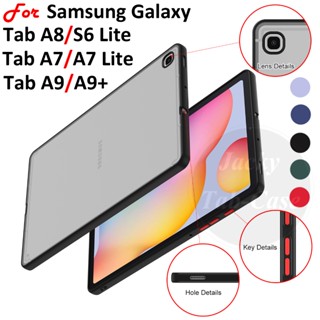 Thời trang mờ mờ máy tính bảng trường hợp Cho Samsung Galaxy Tab A9 A9+ A8 A7 S6 Lite LTE WiFi 8.7 10.4 10.5 11.0inch SM-X115 X110 X216 X210 X200 X205 X207 T500 T220 T225 T295 P610