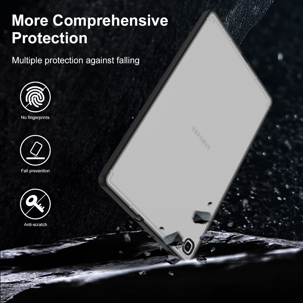 Thời trang mờ mờ máy tính bảng trường hợp Cho Samsung Galaxy Tab A9 A9+ A8 A7 S6 Lite LTE WiFi 8.7 10.4 10.5 11.0inch SM-X115 X110 X216 X210 X200 X205 X207 T500 T220 T225 T295 P610