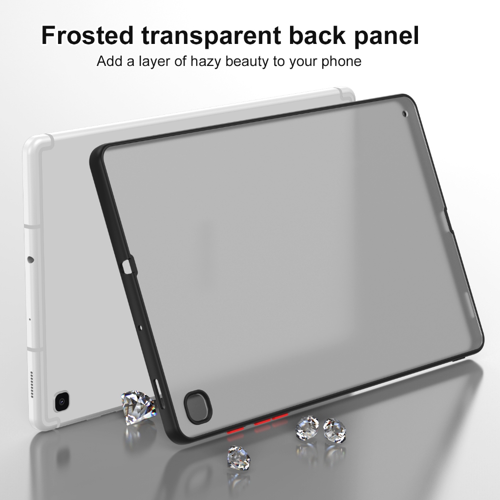 Thời trang mờ mờ máy tính bảng trường hợp Cho Samsung Galaxy Tab A9 A9+ A8 A7 S6 Lite LTE WiFi 8.7 10.4 10.5 11.0inch SM-X115 X110 X216 X210 X200 X205 X207 T500 T220 T225 T295 P610