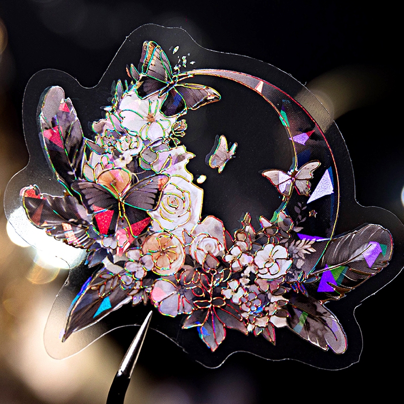 Mr. Paper 20 vé/túi Dán chống thấm nước PET Mơ ước dreamcatcher Đồng hồ Vỏ sò dán Sáng tạo tài khoản Nguyên liệu ghép đôi goolka DIY điện thoại di động Đặt lá bài Hình dán trang trí