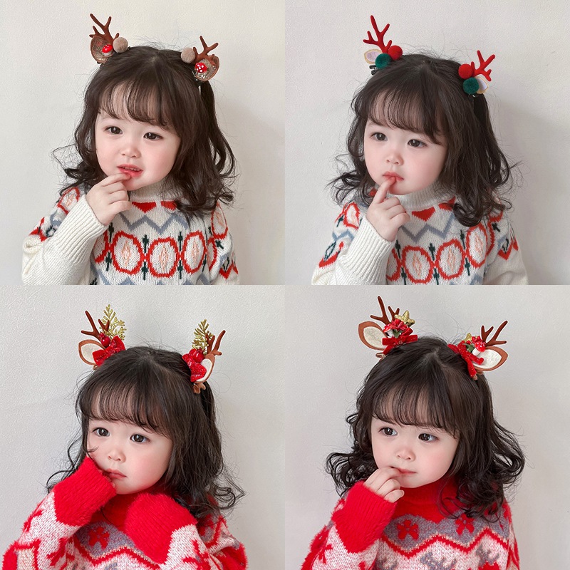 Kẹp Tóc Hình Tuần Lộc Giáng Sinh Dễ Thương