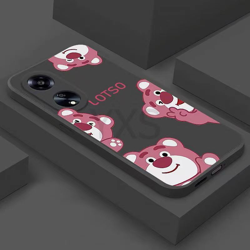 Ốp lưng Infinix Hot 30i Note 30 Hot 30 Note 30 Pro Note 30 VIP 5G Hot 30 Play Note 30i ZERO Ultra 5G ốp lưng TPU gấu màu hồng sáng tạo chống rơi silicone mềm trường hợp