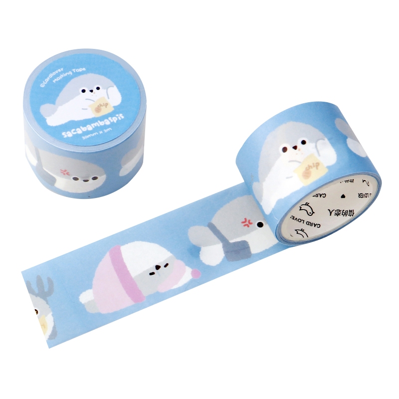 Mr. Paper 300cm/cuộn Washi băng Phim hoạt hình dễ thương Con chó vẽ tay Gấu trúc Con mèo con Động vật chủ đề Sáng tạo tài khoản Nguyên liệu ghép đôi goolka