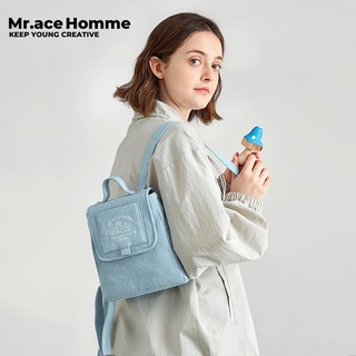  Mr. ace HommeBa lô vải denim mini đa năng cho nữ Mua sắm túi nhỏ 