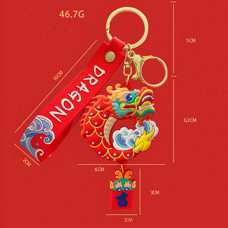 Mới Móc Khóa Hình Linh Vật Tám Mặt Sáng Tạo Dễ Thương