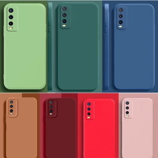 Vivo Ốp Điện Thoại tpu Silicon Mềm Mặt Nhám Màu Kẹo Đơn Giản Cho Vivoy20 y20s y20 2021 y20i 2021 y12s y20s g y11s y12a