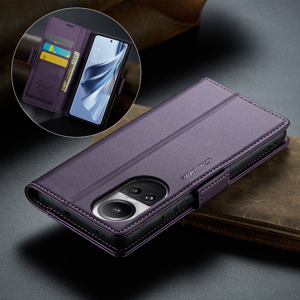 Cho OPPO Reno 10 10pro 8T Reno 8 7z 8z Bao Da Điện Thoại Nắp Lật Kiêm Ví Đựng Thẻ Không Dây