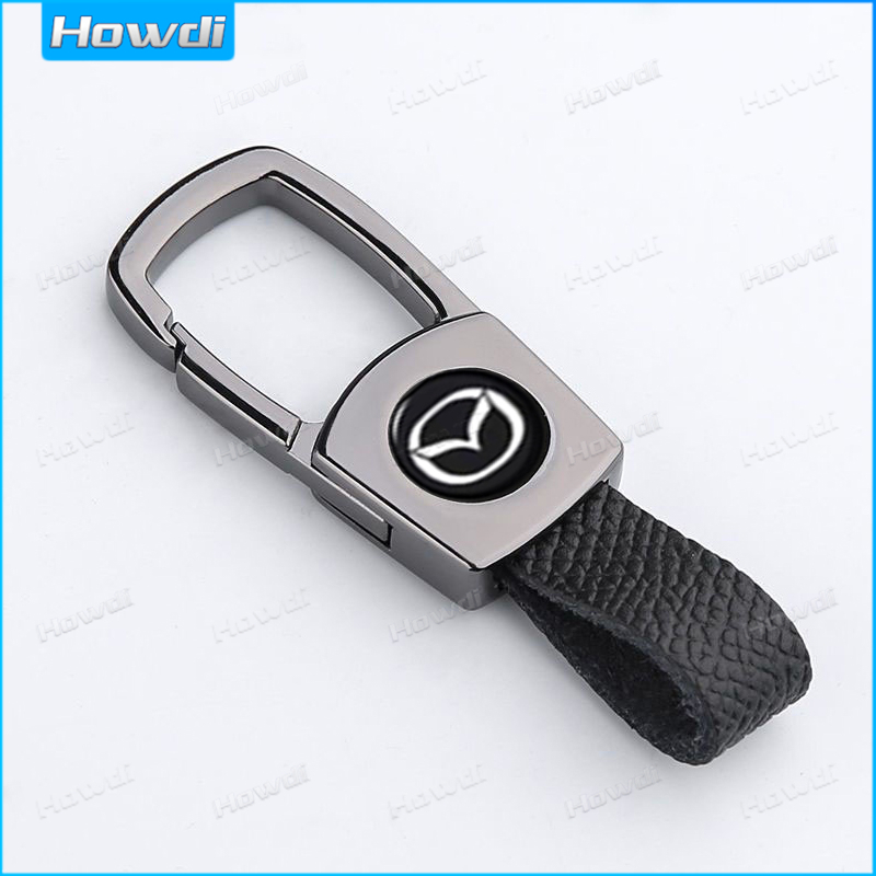 Móc Khóa Da Với logo Bằng Hợp Kim Nhôm Cho Xe mazda
