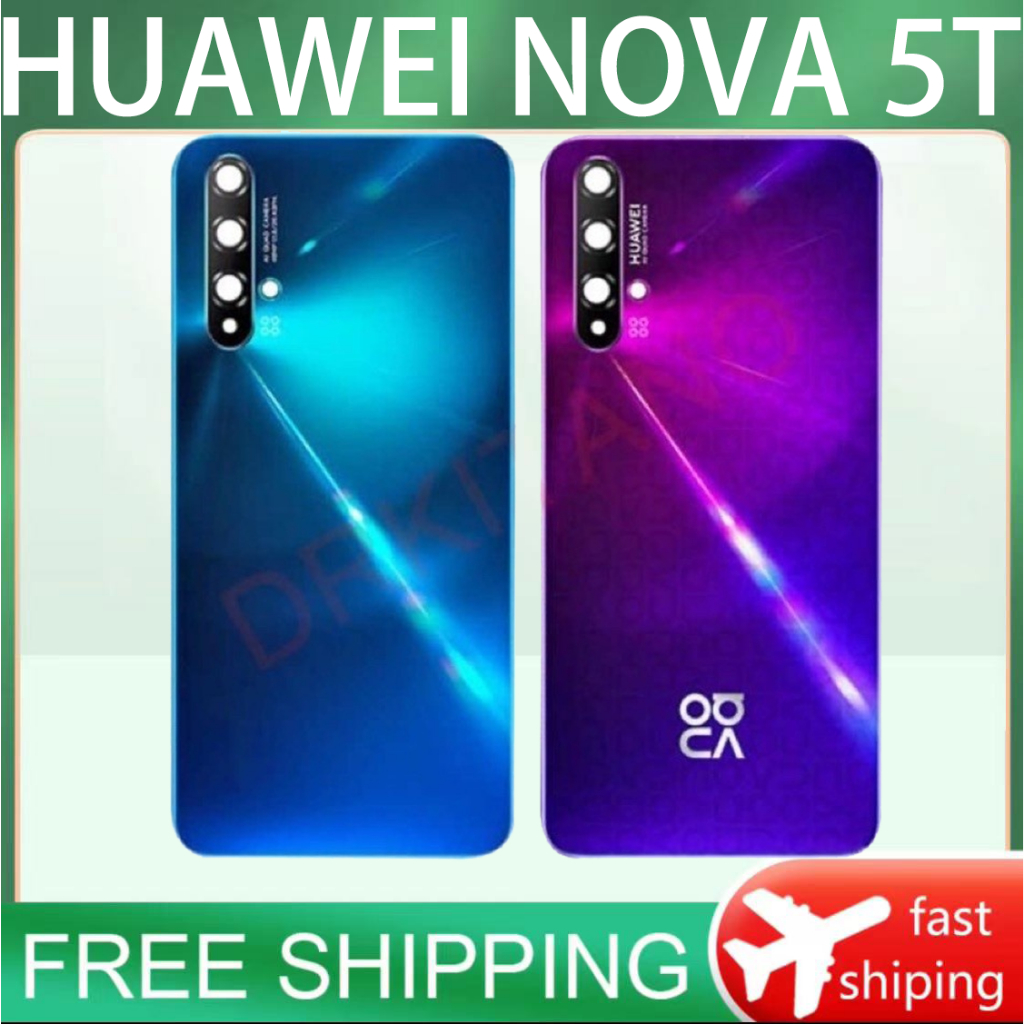 Ốp Điện Thoại Mặt Kính Có Miếng Dán Bảo Vệ Pin Cho Huawei NOVA 5T / 5T