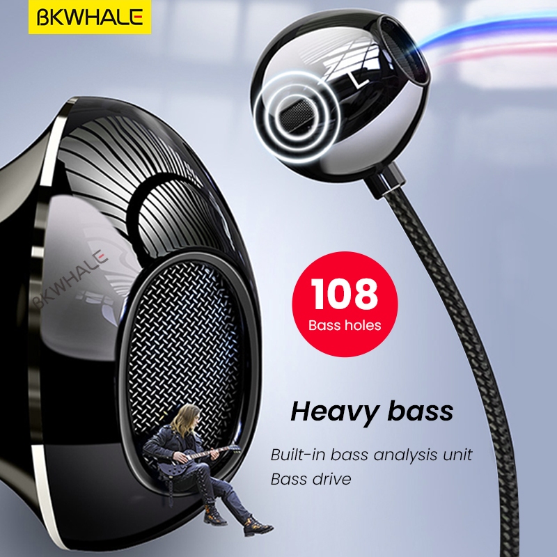 Tai Nghe Nhét Tai Jack Type-C TP33 Có Micro Âm Lượng Vòm Chuyên Dụng Cho Samsung iPad Pro