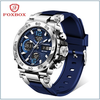 Đồng Hồ Nam FOXBOX 0033 Led Chống Nước Điện Tử Thể Thao Đồng Hồ Đeo Tay Silicon Ngày Đồng Hồ Báo Thứ