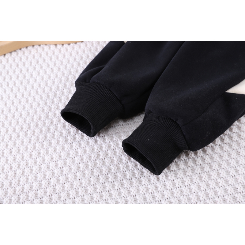 Set Áo Sơ Mi Tay Dài Có Khóa Kéo + Quần Dài Bằng Vải Nhung Giữ Ấm Mùa Đông Dễ Thương Cho Bé Trai 0-5 Tuổi