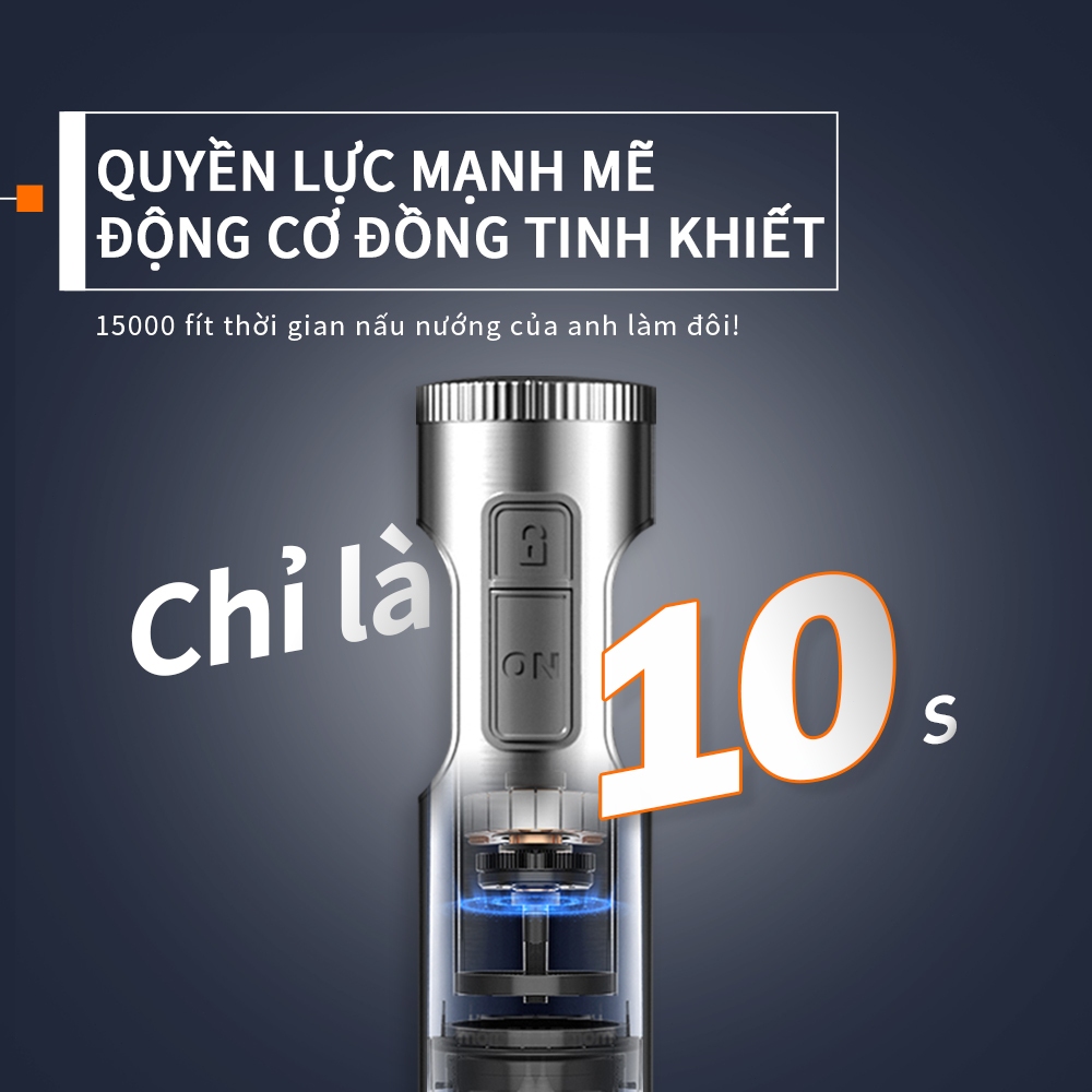 MIUI Máy xay sinh tố nhúng tay 4 trong 1 mạnh mẽ 1000W, Máy xay sinh tố que thép không gỉ, Loa trộn 700ml, Bộ xử lý thực