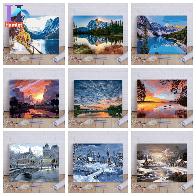 Hamlet【40*50cm】Phong Cảnh/Phong Cảnh/Nghệ Thuật/Tranh sơn dầu số hóa /Tranh Số Hoá / tranh tô màu th