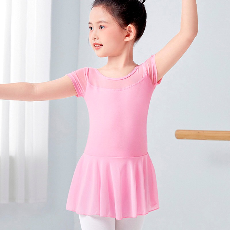 Đầm Múa Ba Lê Màu Trơn Cho Bé Gái