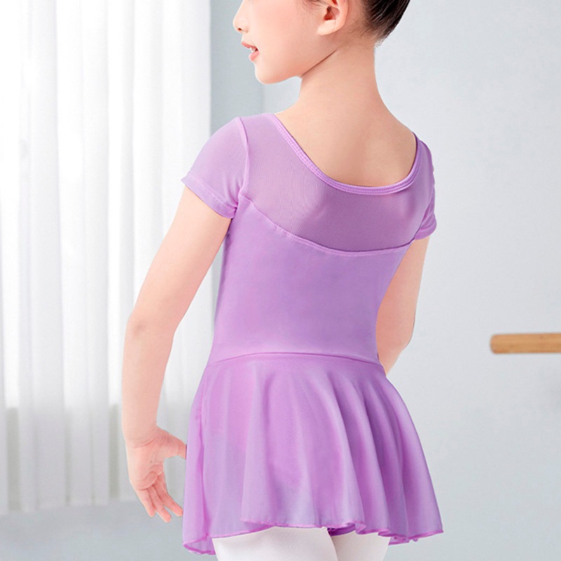 Đầm Múa Ba Lê Màu Trơn Cho Bé Gái