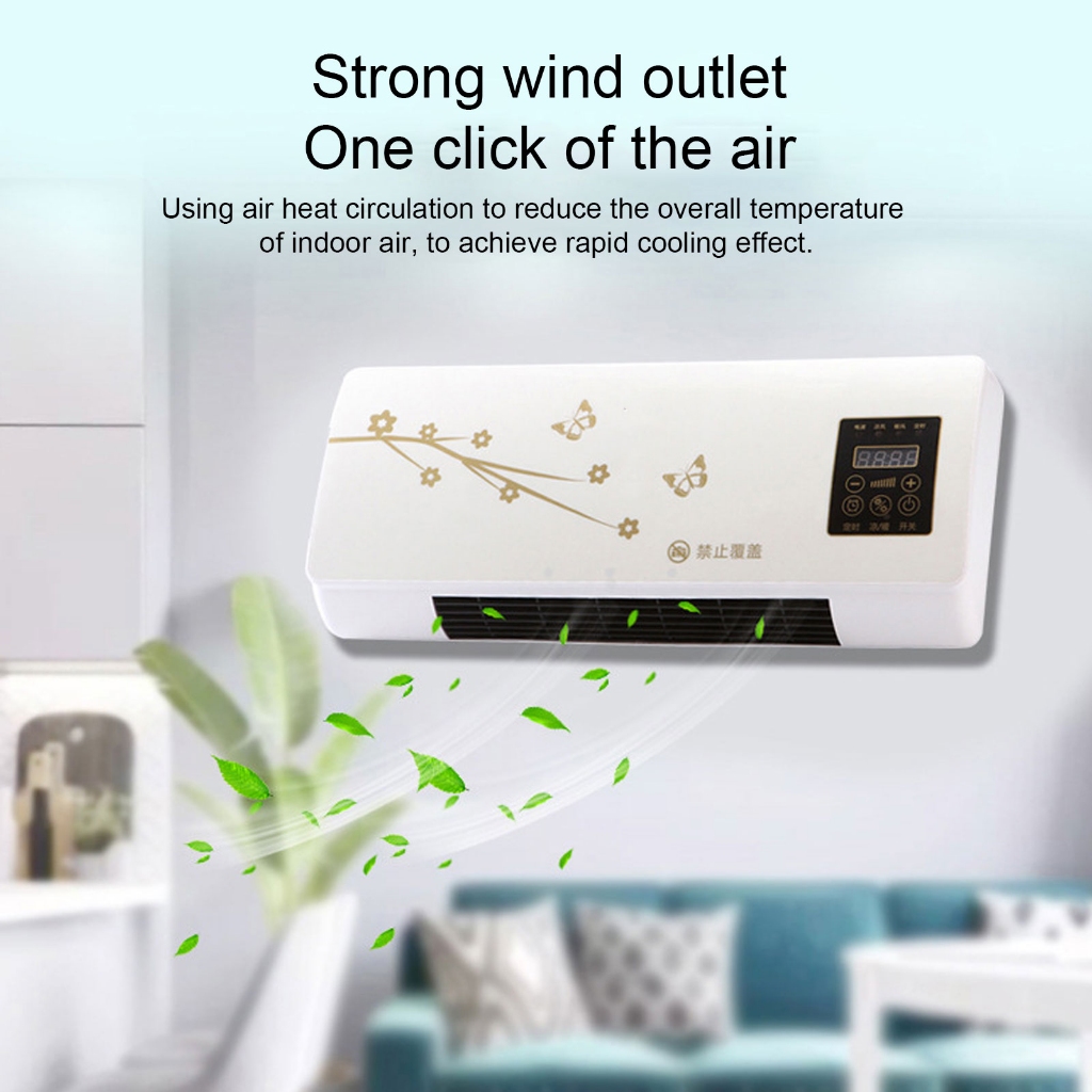 ReadyGo Có hàng sẵn Máy thổi khí ấm và sưởi ấm treo tường nhỏ cho phòng khách Phòng ngủ Văn 220V
