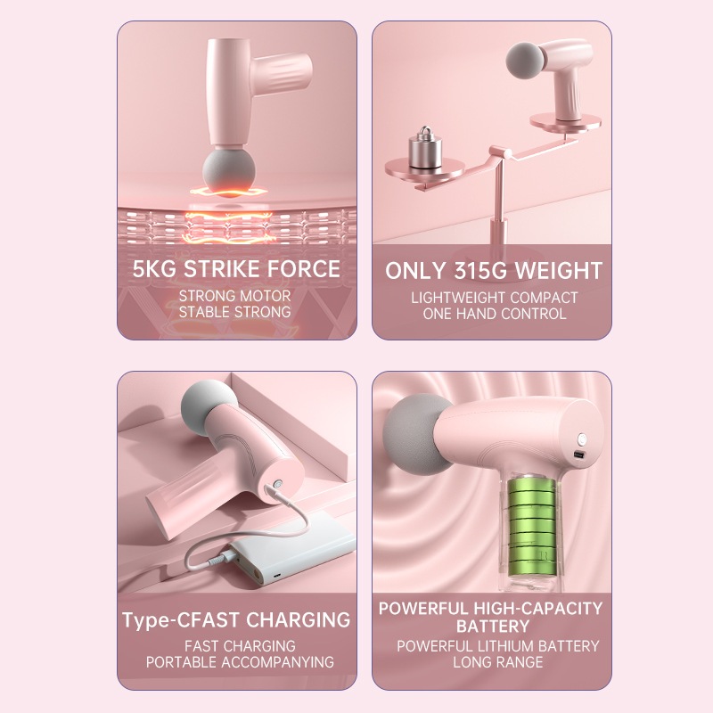 Súng Mát Xa Thư Giãn Cơ Bắp fascia mini Chạy Điện
